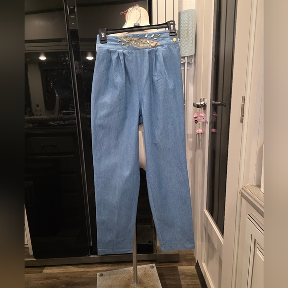 City Girl Sport Light Blue Denim Set w/ Gold Accents - Picture 5 of 14